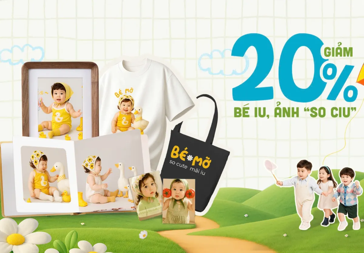 Ưu đãi 20% - Tháng của bé - Tháng của niềm vui